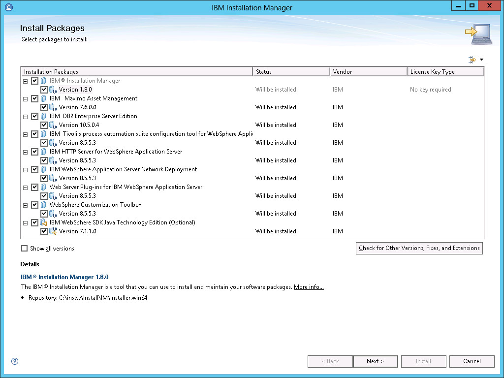 install packages
